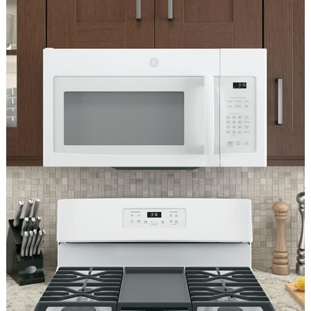 GE - 1.6 Cu. Ft. Over-the-Range Microwave - White