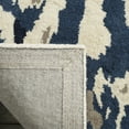 thumbnail image 4 of SAFAVIEH Martha Stewart Ikat Pendant Bordered Wool Area Rug, Clove, 5' x 8', 4 of 7
