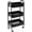 Black, variant on Black 3 Tier Movable Rolling Organizer Cart for Makeup, Kitchen, Garage, and