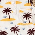 thumbnail image 4 of CAUYDY Toddler Baby 2-6T Newborn Boy Summer Sleepwear Set Outfit Pajamas for Little Boys 2PCS Elastic Shorts & Adorable Sleeveless Shirt 3-18M Kids Loungewear (Sizes 2-3 Years,W6-Beige), 4 of 9
