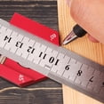 thumbnail image 6 of Adjustable Steel Ruler Positioning Block Combination Square Angle Marking Gauge Line Scriber Ruler ,High Precision, 6 of 8