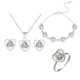 thumbnail image 1 of Fiudx Conjunto de Joyas de Amor, Elegante Collar y Pulsera de Cristal, Pendientes Impresionantes para Mujer, Ligeros y Cómodos de Llevar, Perfectos para Regalar En San Valentín, Una Opción Romántica., 1 of 5
