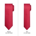 thumbnail image 3 of Jacob Alexander Men's Woven Diamond Grid Pattern Regular Neck Tie - Red Blue, 3 of 7