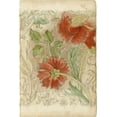 thumbnail image 2 of Harper, Ethan 13x18 White Modern Wood Framed Museum Art Print Titled - Floral Pattern Study II, 2 of 4