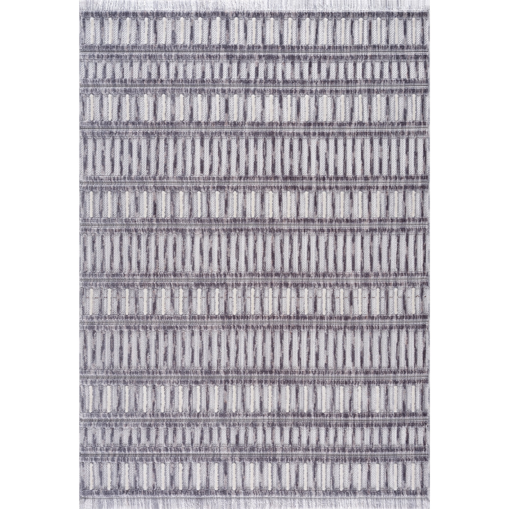 United Weavers Keya Naaz Modern Geometric Accent Rug, Smoke, 1'10" x 3'