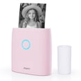 thumbnail image 1 of TFixol Pink Q2 57mm Thermal Printer with 300dpi Resolution, Bluetooth Connectivity, Compatible with Android & iOS, Built-in Battery, Includes 57x30mm White Thermal Paper Roll, 1 of 6