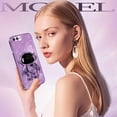 thumbnail image 6 of for iPhone 7 Plus Case for iPhone 8 Plus Case, Girls Women Astronaut Clear Glitter Phone Cases for iPhone 7/8 Plus with Stand, Electroplated Cute Sparkly Phone Cover for iPhone 7/8 Plus Puple, 6 of 11