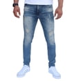 thumbnail image 1 of Pantalón rasgado de mezclilla stretch John Silver  Corte skinny Color azul vainilla, 1 of 4