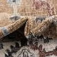 thumbnail image 3 of Unique Loom Eco Traditional Collection Area Rug - Animate (2' 7" x 12' Runner Almond Beige/Black), 3 of 6