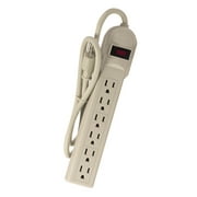 Uninex 6 AC Outlet 3ft 14/3 AWG Cord Power Strip Electrical Wall Type Plug Socket Surge Protector