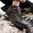 thumbnail image 2 of XIMIN Men's Waterproof Trekking Hiking Boots Non-Slip Outdoor Mid Top Ankle Boot Outdoor Non-Slip Work Boots Breathable Hiker Camping Trekking Shoes, 2 of 9