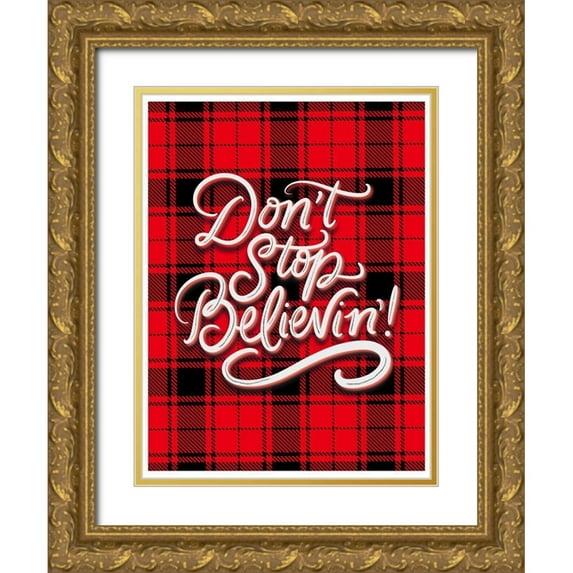 Batista, Dee 25x32 Gold Ornate Wood Framed with Double Matting Museum Art Print Titled - Believin