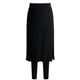 thumbnail image 1 of Pantalones tipo falda con leggings gruesos y afelpados para mujer: ropa informal cálida para el invierno, tallas L-XXXXL con detalles de cintura/cadera/longitud; lavables a mano y a máquina, 1 of 4