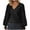 Black, variant on Work Tops for Women Business Casual Top Long Sleeve Shirts Casual V Neck Office Blouses Size S-XXL
