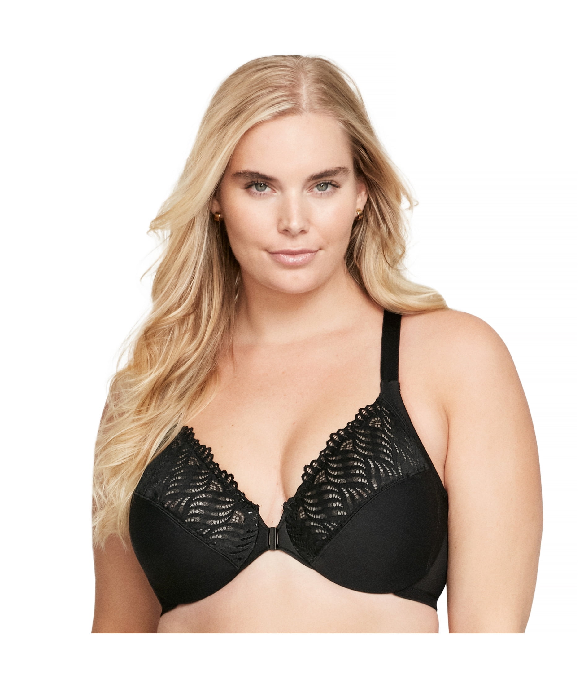 Glamorise Front-Closure T-Back WonderWire Underwire Bra 1246 (Women's & Women's Plus)