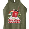 thumbnail image 3 of Coca-Cola - Have A Coke And A Smile - Juniors High Neck Tank Top, 3 of 5