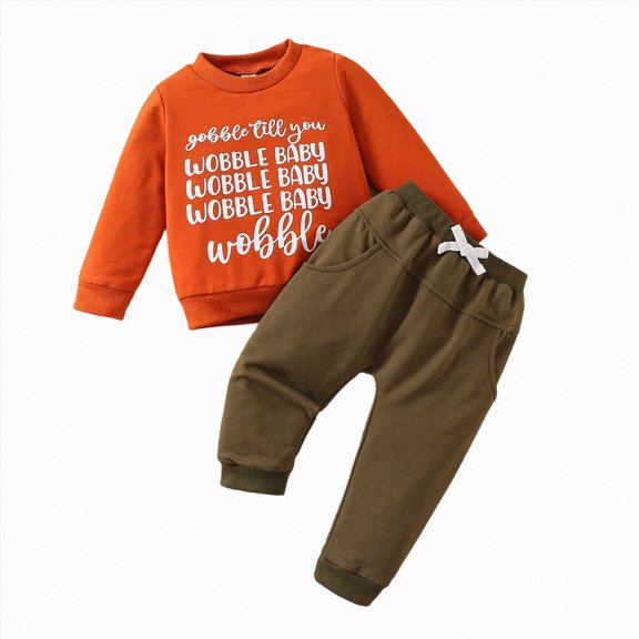 Toddler Kids Boy Fall Winter Outfits 1T 2T 3T 4T 5T Letter Print Long Sleeve Tops Pants Winter Clothes Sets Red,3-4 Years