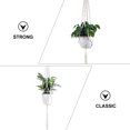 thumbnail image 5 of FUEENIRVA 5Pcs White Woven Hanging Planter Baskets Cotton Rope Plant Hangers for Home Garden, 5 of 6