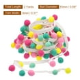 thumbnail image 2 of Uxcell 2 Yards Pom Pom Ball Fringe Trim Ribbon Sewing for DIY Crafts Colorful, 2 of 6