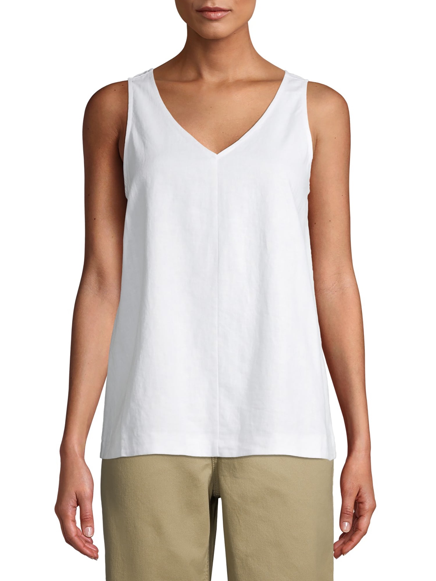 Time and Tru Time and True Women's Everyday Woven Tank Top Walmart