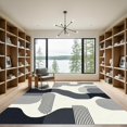 thumbnail image 2 of ODIKA 3'x5' Machine Washable Non-Slip Area Rug, Abstract Gray High Traffic Rug, Gray, 1063261, 2 of 7