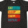 thumbnail image 4 of Inktastic Swimming Eat Sleep Swim Repeat Boys or Girls Baby Bodysuit, 4 of 5