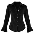 thumbnail image 5 of Njagoc3 Women Business Casual Tops Long Sleeve Blouse Button down Work Shirts Dressy Tops Summer Fall Fashion 2026, 5 of 6