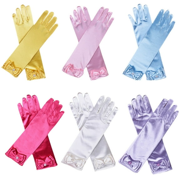 DEEPCRAFF Gloves Kids Bowknot 6 Pairs