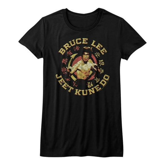 Bruce Lee Jeet Kune Do Master Black Junior Women's T-Shirt
