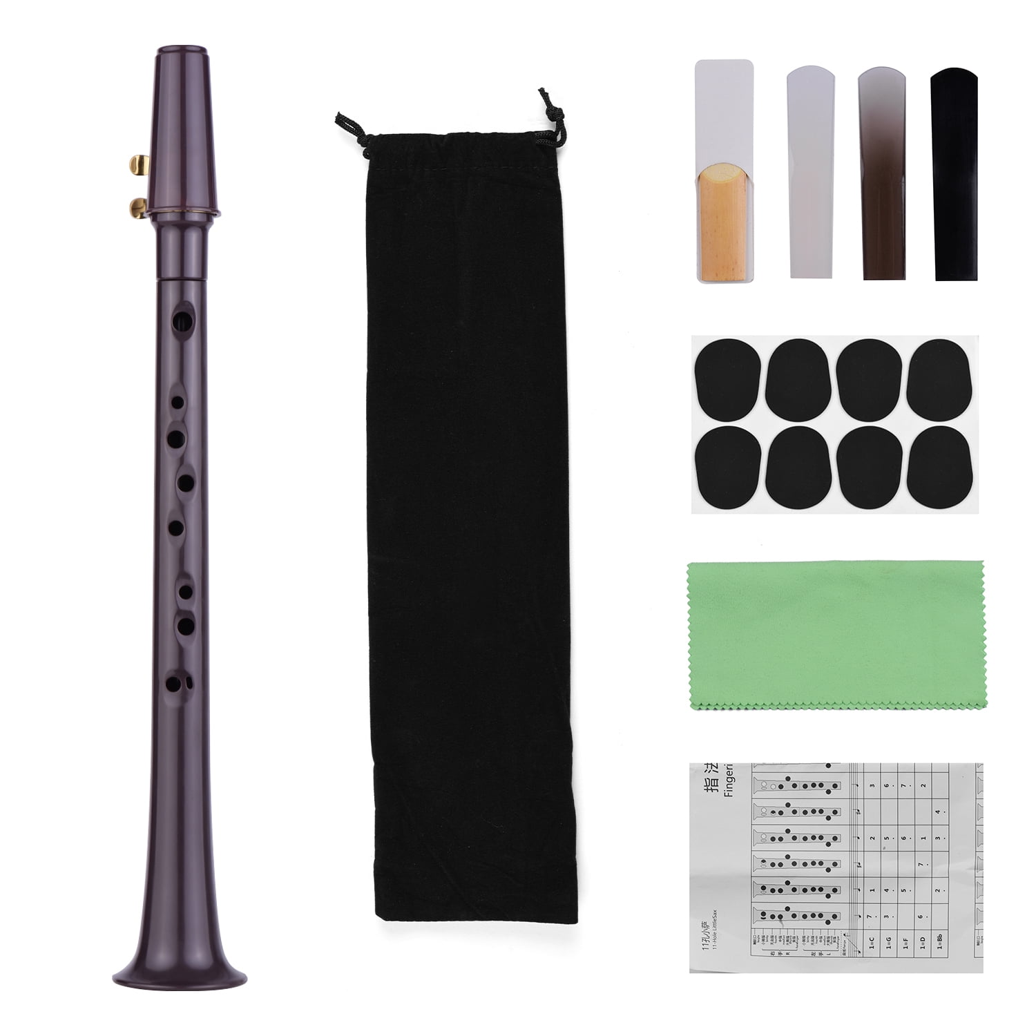 Saxophone,Alto 4pcs Reeds 8pcs Pads With Alto 4pcs Pocket Abs With Abs With Alto 4pcs Reeds 8pcs C Key Pocket Pads Cloth Moweo Rookin Simbae Sax C Dsfen Buzhi