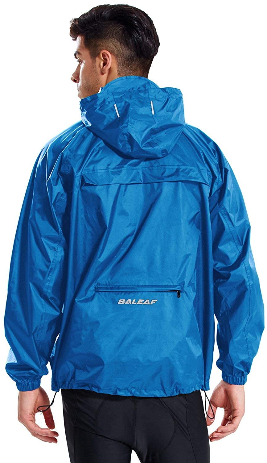 Men's Rain Jacket Waterproof Raincoat 
