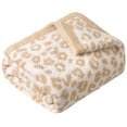 Livhil Large Soft Leopard Blanket (60"x70"), Warm Reversible Cheetah Blanket Leopard Print Throw