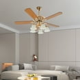 thumbnail image 6 of CNCEST 52" Ceiling Fan Light 5-Lights Chandelier Fan E27 w/Remote Control, 6 of 9