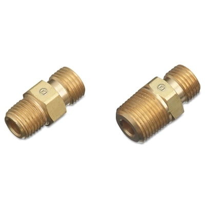 Regulator Outlet Bushing, 200 Psi, Brass, B-Size, 1/2 In (Npt) Rh, Male, Oxygen | Bundle of 2 Each