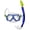 Blue/Lime, variant on BODY GLOVE MISCHEIF YOUTH SWIM MASK-SWIMING-SNORKELING-DIVING-PANORAMIC VIEW
