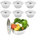thumbnail image 1 of HUGFEGWE DOERDO 6 Pcs Plats Ronds en Aluminium avec Couvercles, Pots en Aluminium Jetables 2000ML Contenant Alimentaire Rond Pot Profond pour Fondue Chinoise Soupe BBQ, 10.1x5.5Inch CA919-104012, 1 of 7
