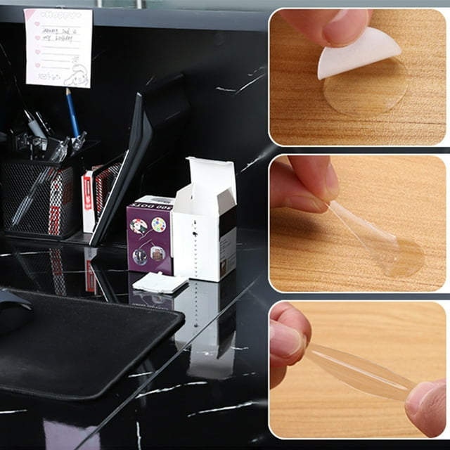 YAOMOBB Removable Adhesive Dots Sticky Clear Adhesive Dots 100Pcs Waterproof Strong Stickiness Double Sided Removable Adhesive Dots
