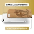 thumbnail image 6 of Case Yard Wooden Case Outside Soft TPU Silicone, Slim Fit Shockproof Wood Protective Phone Cover for Girls Boys Men and Women, Supports Wireless Charging Skillful Sailor Design case for iPhone-SE, 6 of 7
