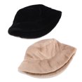 thumbnail image 5 of Diufon Women's Winter Warm Bucket Hat Ladies Plush Windproof Solid Color Wool Hats Outdoor Fisherman Hats, 5 of 5