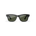 thumbnail image 3 of Ray-Ban Meta Wayfarer (Gen 2) Smart Glasses with AI, Photo, Video, Audio & Messaging - Shiny Black / Green – Size – Standard, Fit – High Bridge – Open Box, 3 of 5
