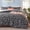 Dark Grey, variant on U by Bedsure 3 Pieces Sage Green Queen Size Comforter Sets, Cute Flowers Botanical Lightweight Soft Bedding Set With 2 Pillow Shams
