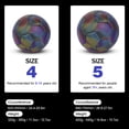 thumbnail image 4 of Graflsoa Ballon de Soccer Réfléchissant et Phosphorescent, Design Hexagonal, Taille 4, Matériau PU, Dégonflé pour l'Expédition, Ballon Simple, 4 of 7