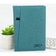 thumbnail image 5 of Cuaderno en inglés con tira de marcapáginas más ancha, escritura brillante de doble cara, cuaderno de horarios portátil en español para el trabajo, azul y verde, 5 of 9