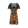thumbnail image 2 of GZWYHT Robes d'Été, Robes pour Femmes 2025 Robe d'Été à Manches Courtes avec Poche Robe Décontractée Douce Midi, Robes Décontractées, Robe g, Robes de Vacances TG, 2 of 4