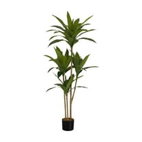 Artificial Plant - 51" Tall - Indoor - Floor - Potted - Green Leaves