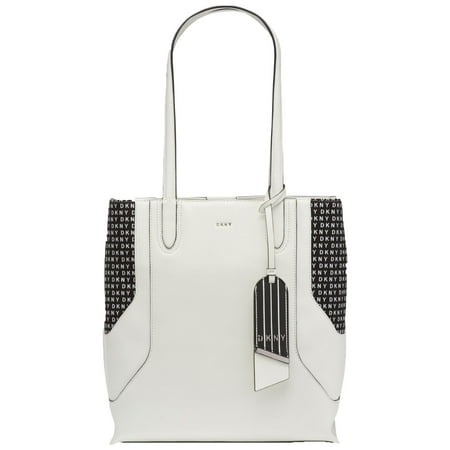 Dkny Jade Tall Signature Handbag Totes (White)