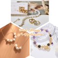 thumbnail image 5 of 200pcs 4mm Gold Alloy Spacer Beads Smooth Round Beads Loose Ball Beads Small Beads with Hole for DIY Earring Necklace Bracelet Making Hole:1.4mm, 5 of 5