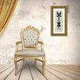 thumbnail image 3 of Delamater, Rob 7x14 Gold Ornate Wood Framed with Double Matting Museum Art Print Titled - Neutral Totems III, 3 of 4