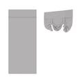thumbnail image 4 of Gray Polyester Blackout Roman Window Shade Light Blocking Temporary Sun Curtain For Bedroom Home Office Small Apartment Interior Window Decor 68.1*26In, 4 of 5