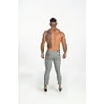 thumbnail image 5 of GINGTTO Mens Chinos Slim Fit Flat-Front Skinny Dress Pants Grey, 5 of 6